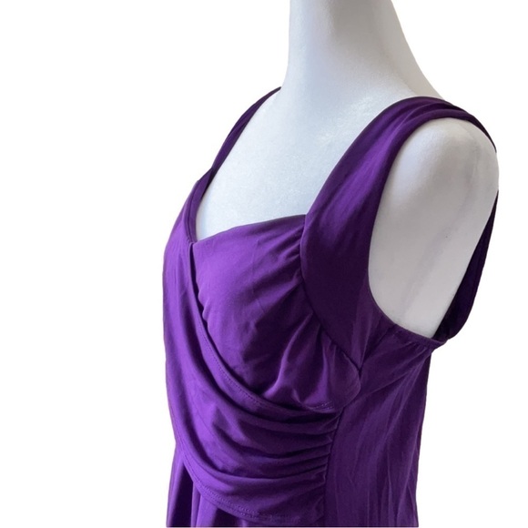 Venus Draped Front HiLo Dress - Picture 3 of 13